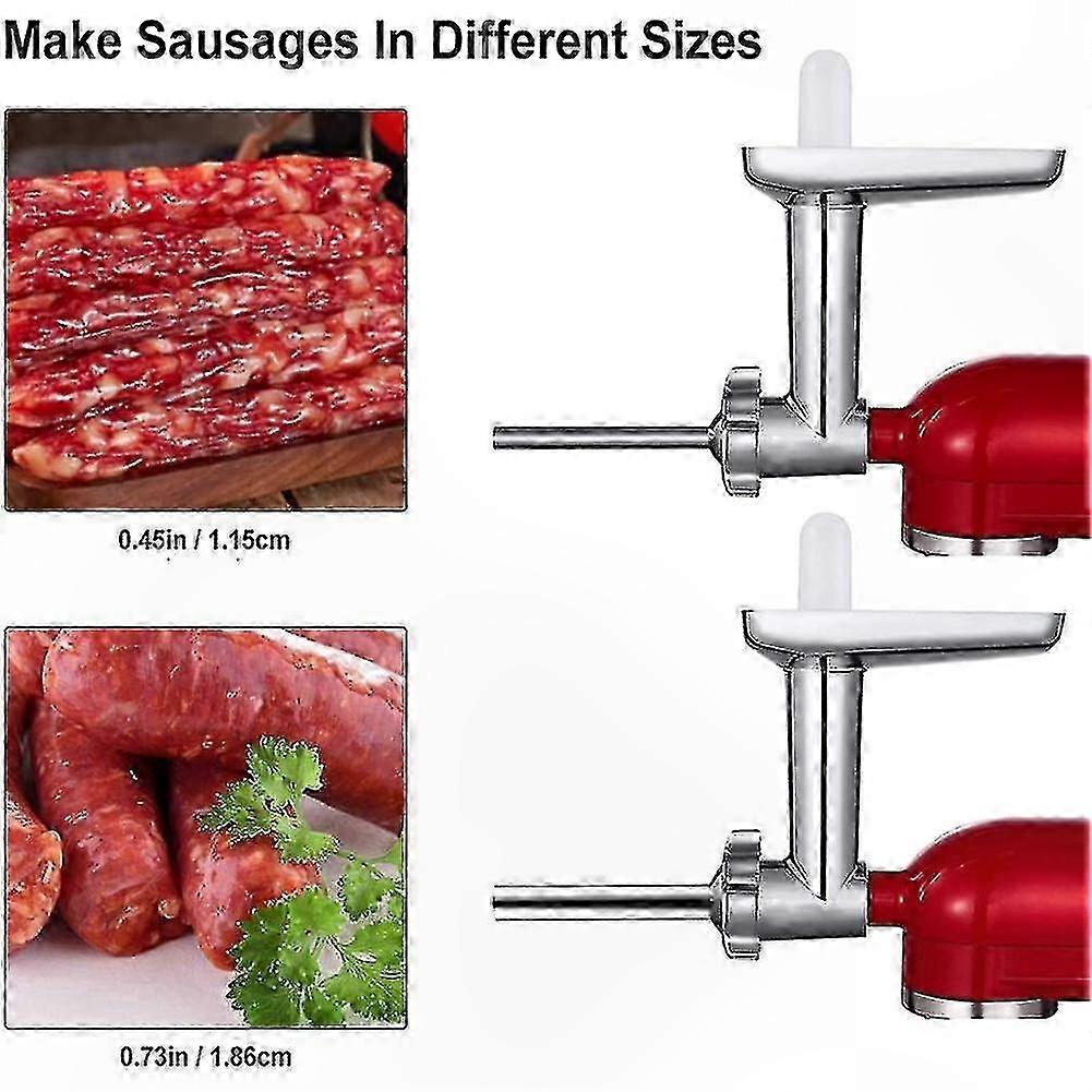 Meat Grinder Sausage Stuffer Kit with Tubes for Food Processing