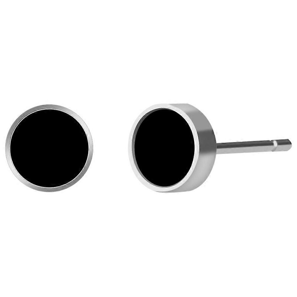 أقراط من الفولاذ المقاوم للصدأ مع ظهر أمان للارتداء اليومي فضي مريح وآمن