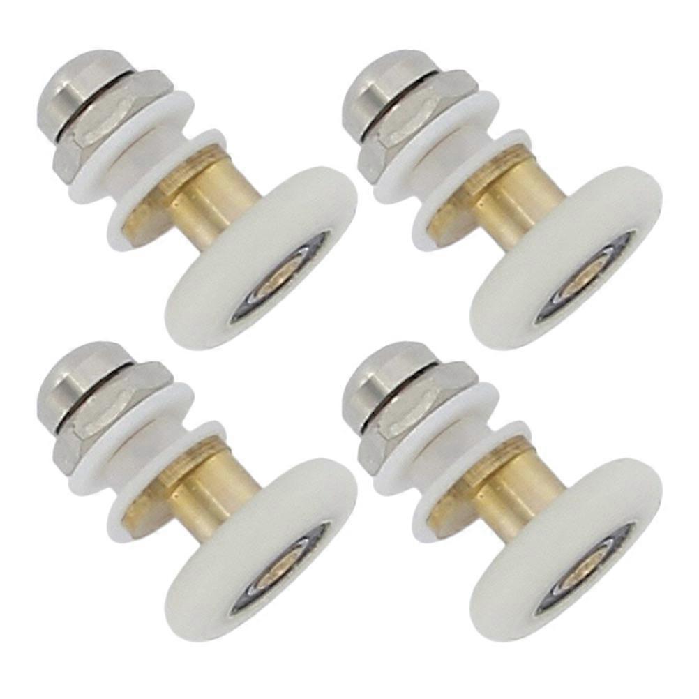 Bathroom Door Rollers Quiet Door Small Rollers Easy Installation 3.10X2.50X2.50CM Silver 4Pcs