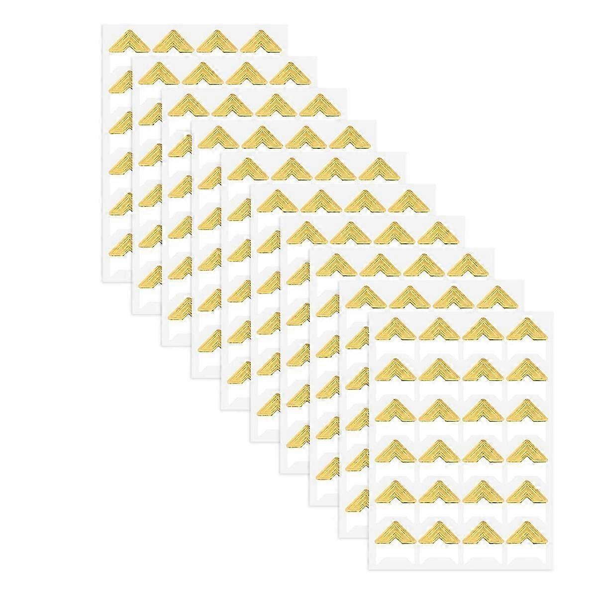 240 κομμάτια Photo Corners για scrapbooking, Gold Photo Corner αυτοκόλλητα, αυτοκόλλητη τοποθέτηση φωτογραφιών