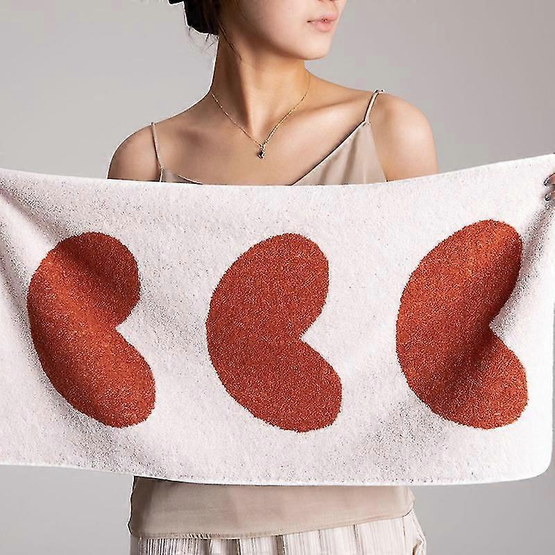 Serviette de visage en coton de bonne qualité, absorbante, douce et confortable, brodée Serviettes pour le visage à séchage rapide 34 * 75cm