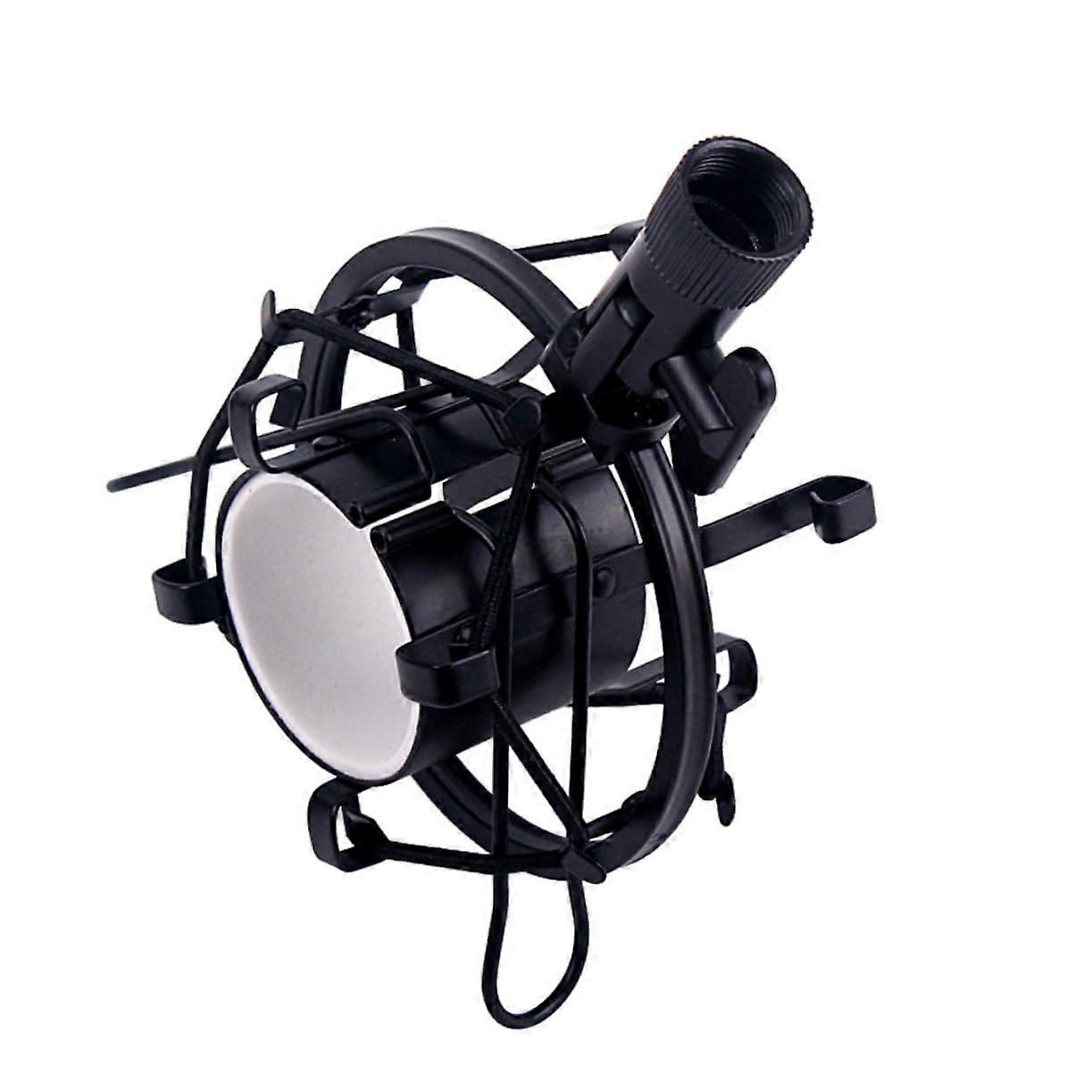 Microphone Stand For Recording Studios Condenser Microphone Holder Metal Shock Mount Clip Black And Stable Base