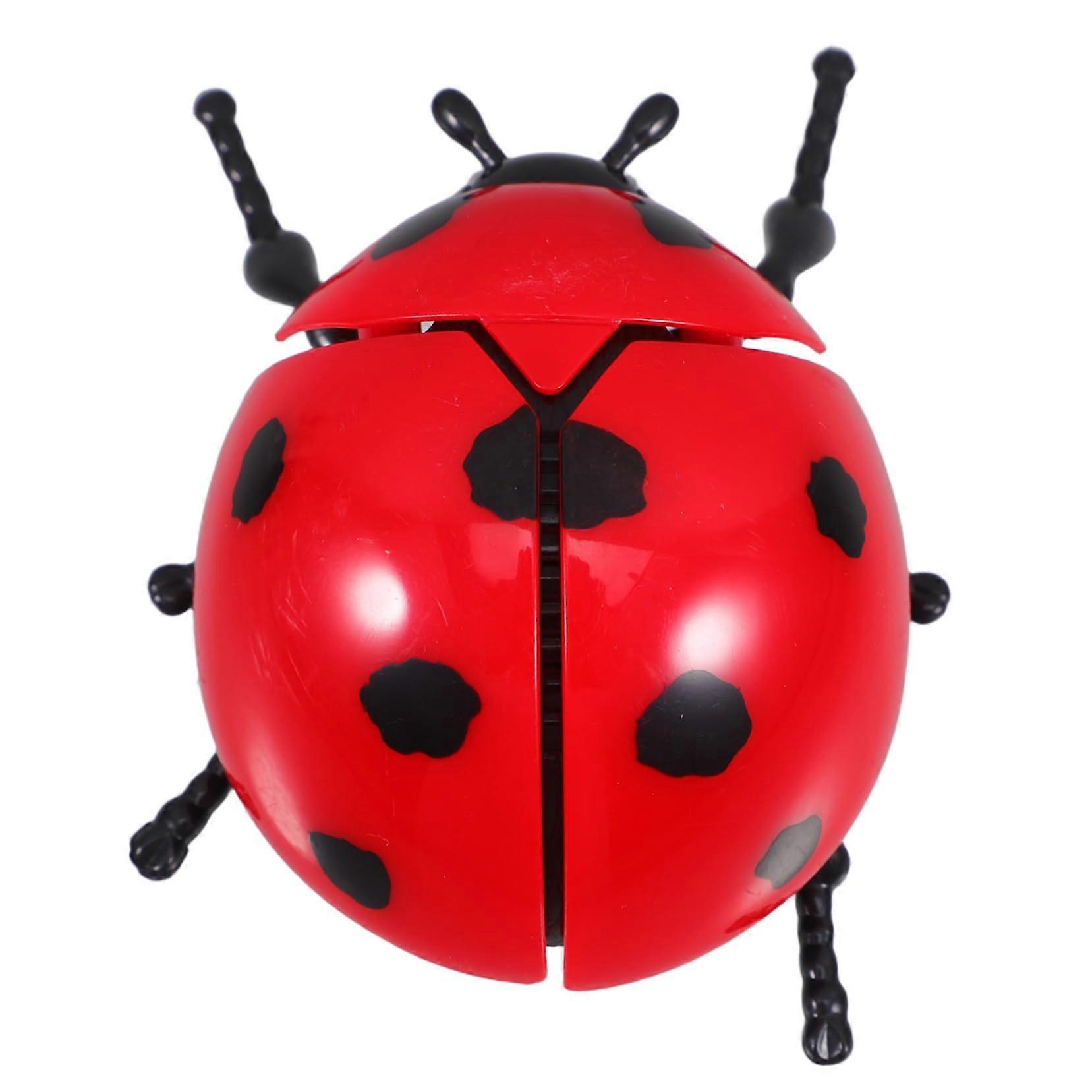 Windup Chicken, WindUp Animal Beetle, Ladybird Mechanical Flying Bird, Bouncy Party Mechanical Insect Models, Plastic Red