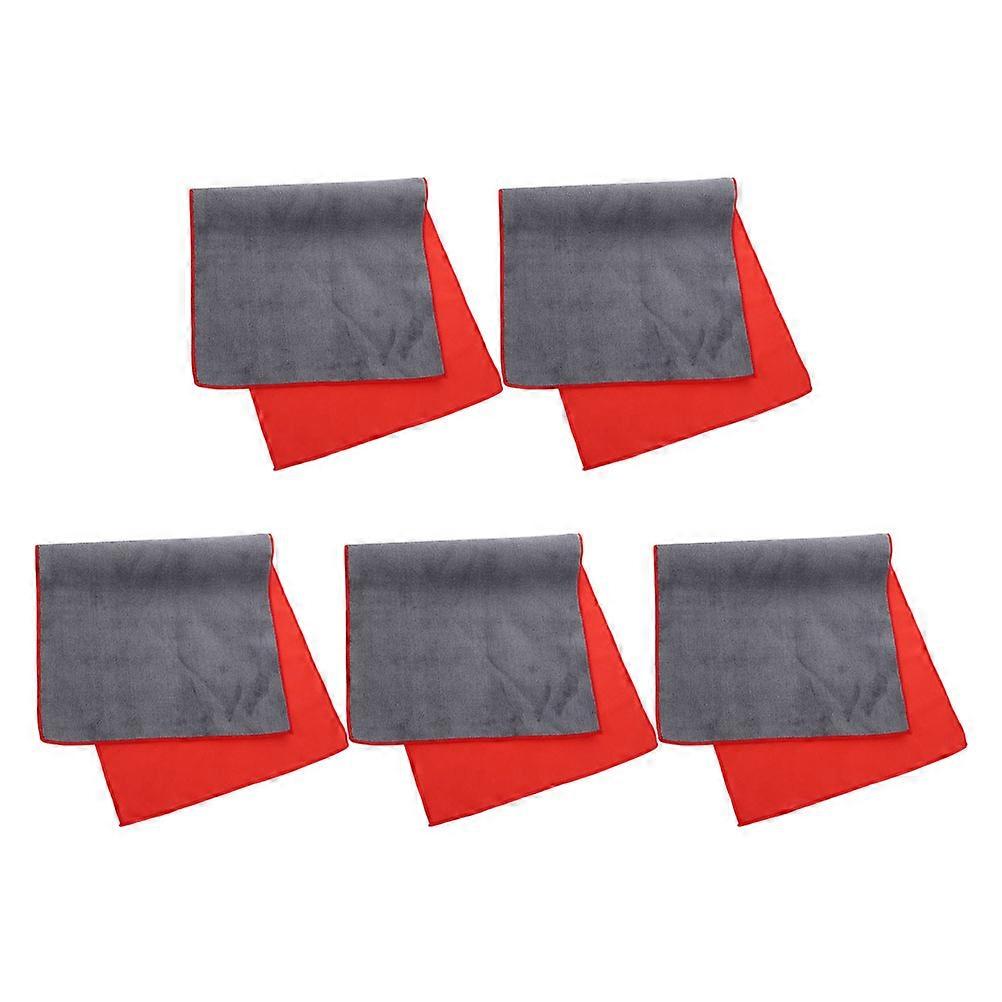 5pcs Reusable Ultra Absorbent Car Drying Towel for Auto Detailing & Gentle Vehicle Surface Cleaning