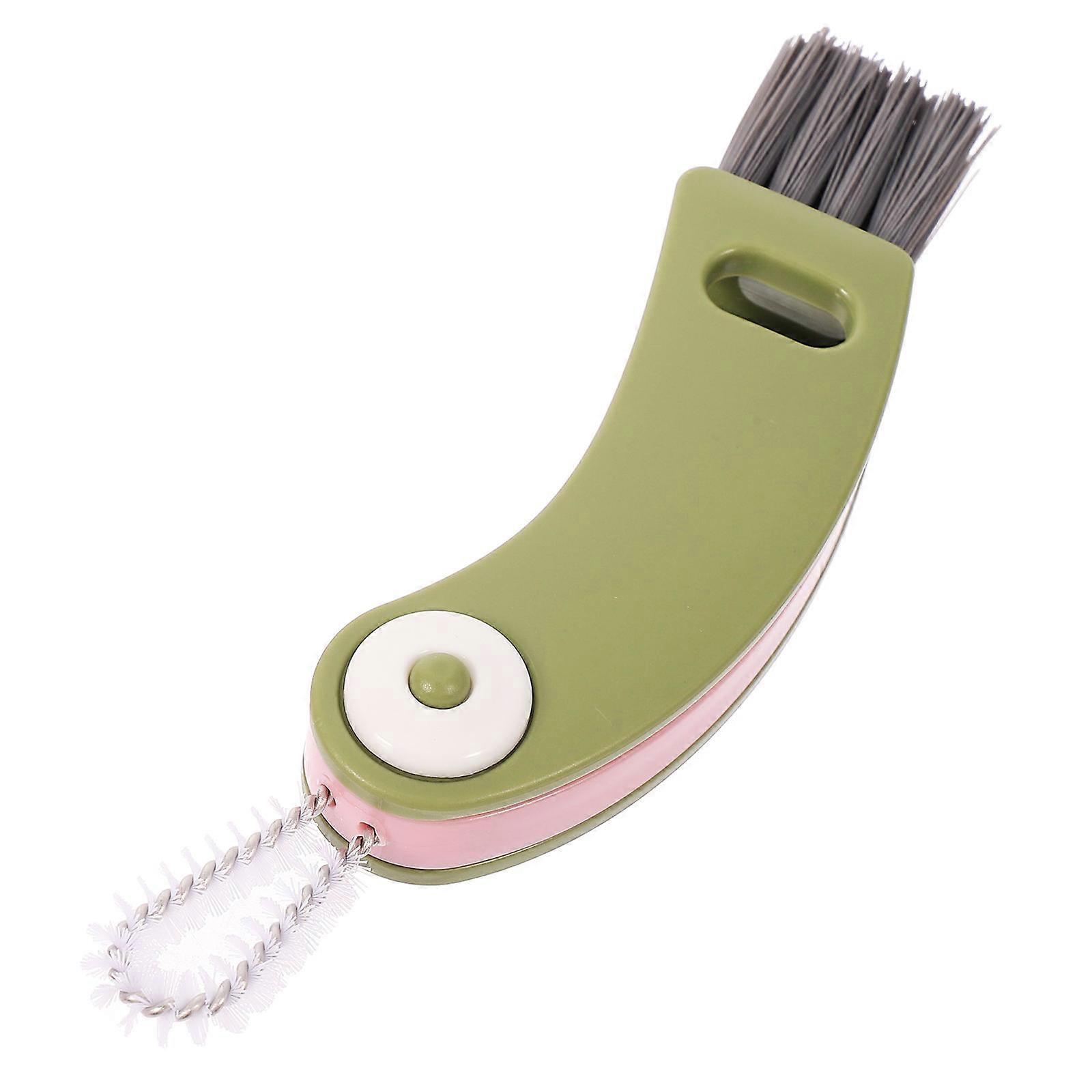 Multifunctional 3 in 1 Cup Lid Cleaning Brush Crevice Brush Water Bottle Brush Gap Cleaning Brush