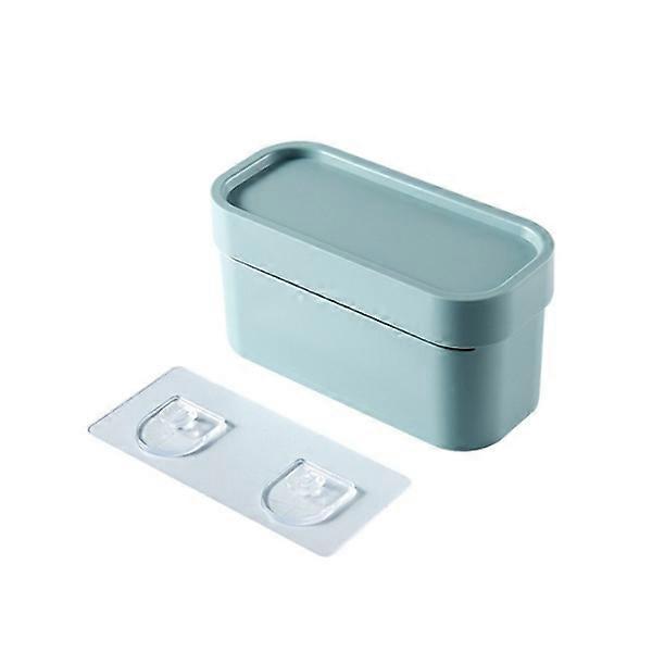 Wall-mounted storage box for sticker blue garbage bag with bracket, dustproof