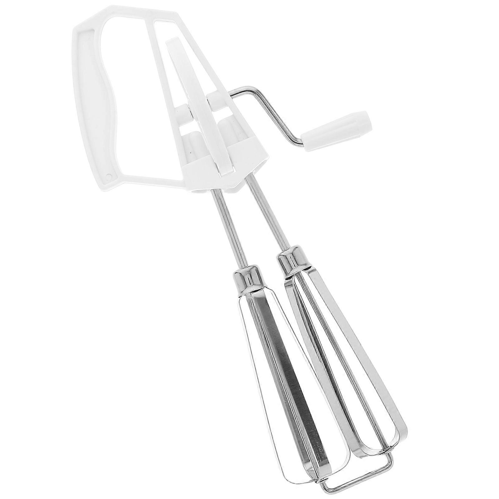 Hand Mixer Whisk Manual Metal Wisk Stirring Kitchen Tool 9.8×5.1×2.8in Plastic And Stainless Steel Blending 1Pack