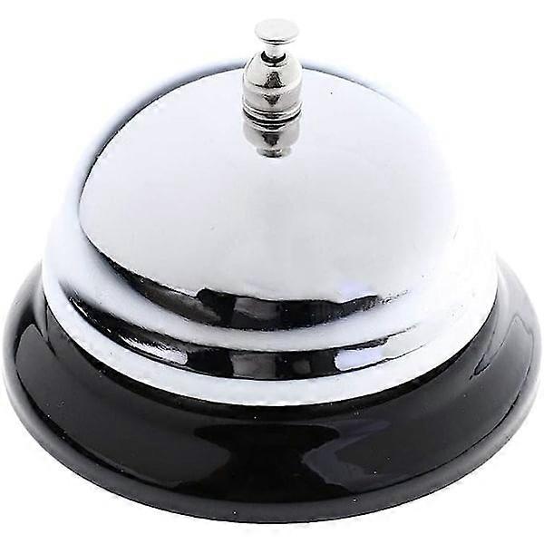 Blank metal table clock for hotel and restaurant reception