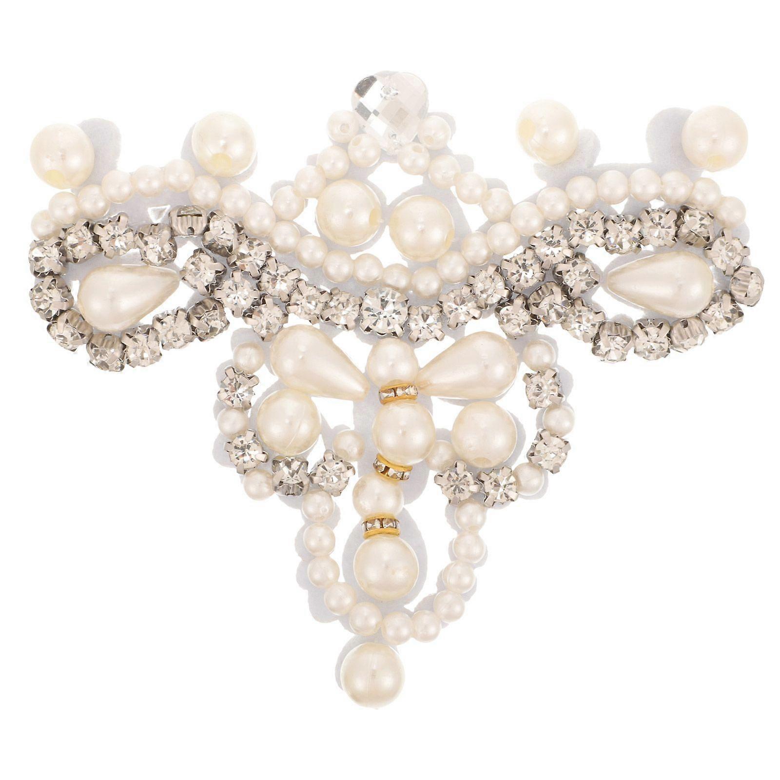 Clothes DIY Patch Adhesive Patch Rhinestone Pearl Coat Patch Hat DIY Applique Craft Decor