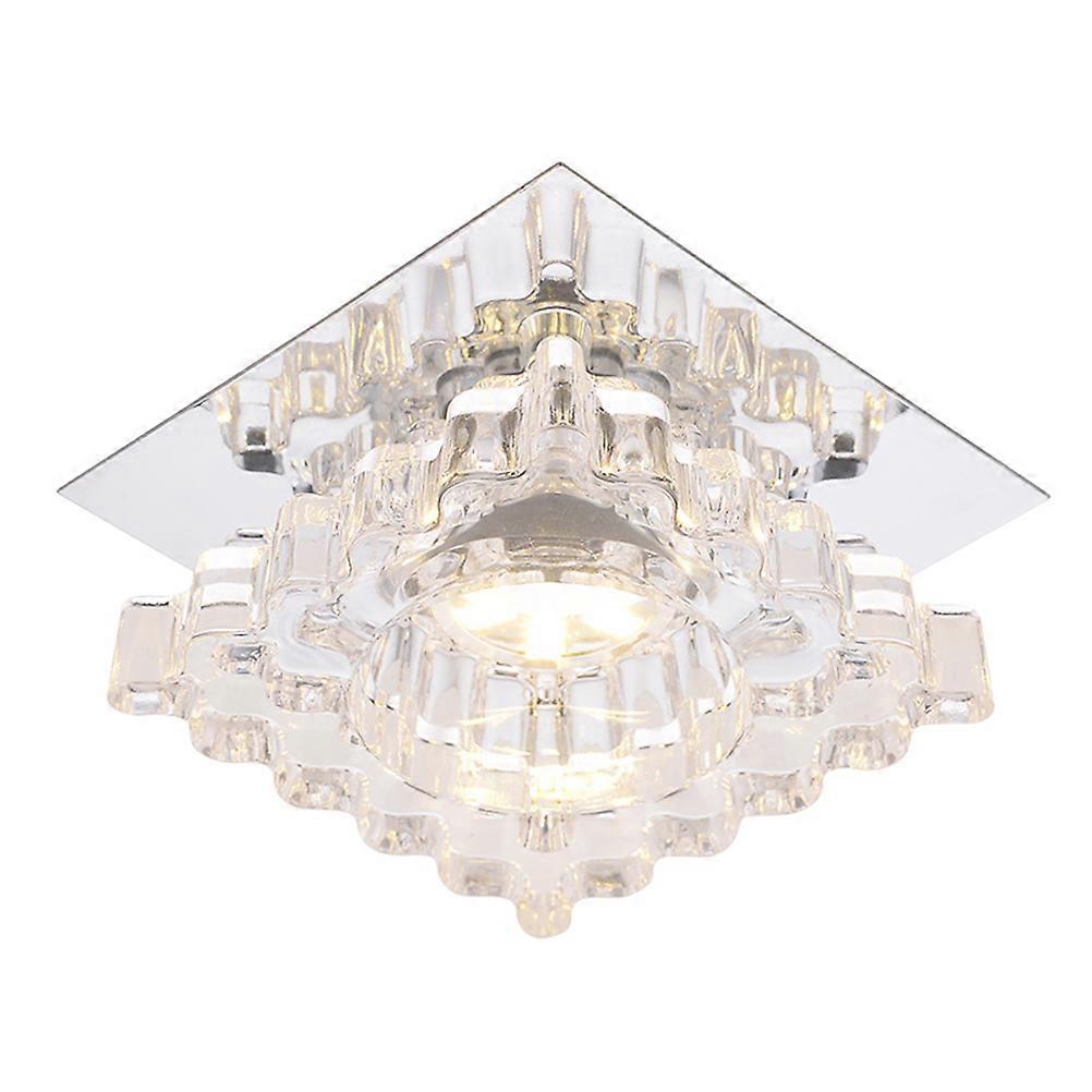 Hallway Led Light Square Ceiling Lamp Modern Lamp For Living Room 18 X 18 X 4 Cm High Light Energy Saving 1Set