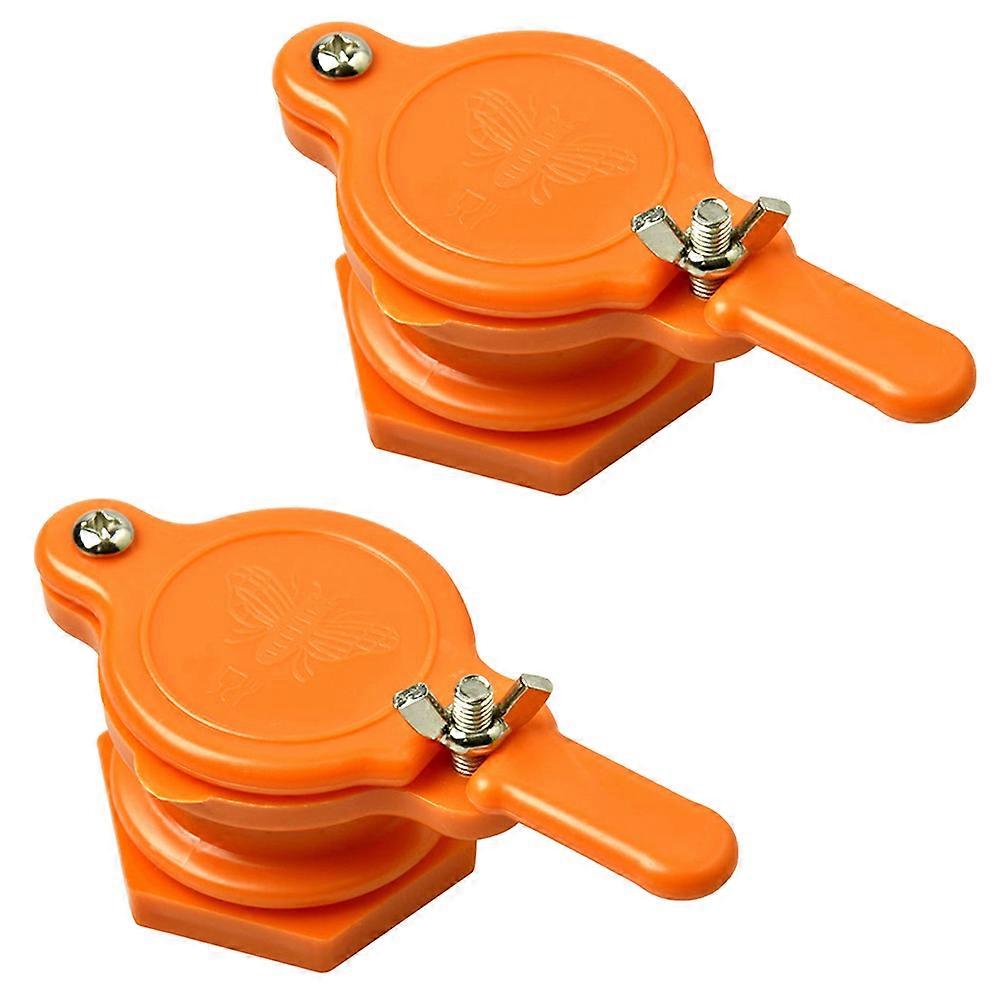 Orange Honey Gate for Honey Extractor ABS with Removable Bracket 2 Pcs