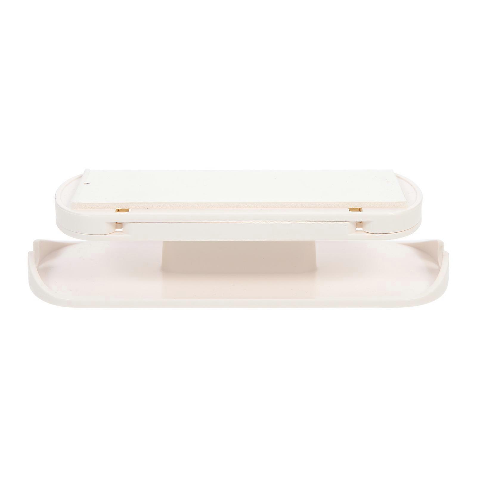 Power Strip Holder with Winding Function for Home White ABS Material Strong Adhesive 3.5 Inches