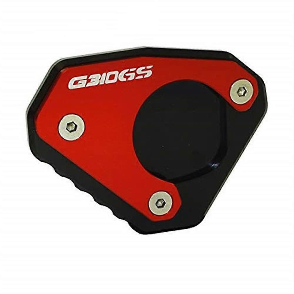 Motorcycle Stand Extension Plate Foot Side Stand Enlargement Pad For BMW G310GS G 310GS G 310 GS 2017 2018 (Red)