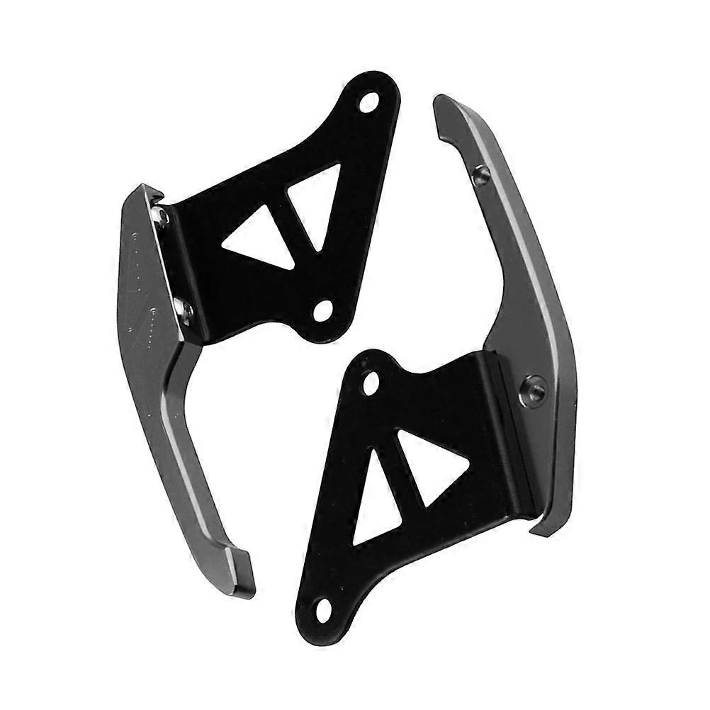 Aluminum Alloy Motorcycle Back Seat Handle for Grab Rear Modification 1 Pair Dark Grey
