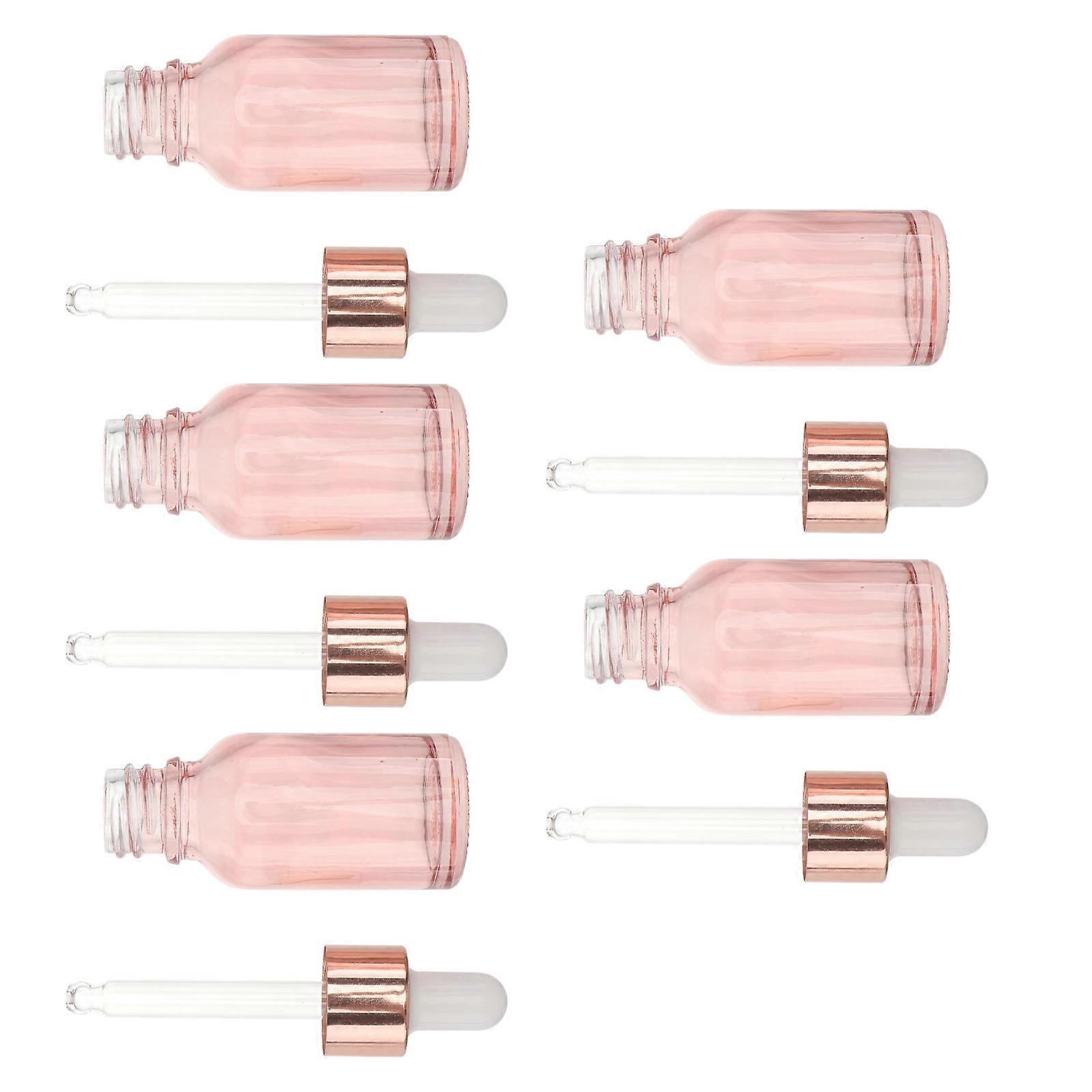 5pcs Glass Dropper Bottles for Storage with Assorted Color and Sturdy Design 10ml