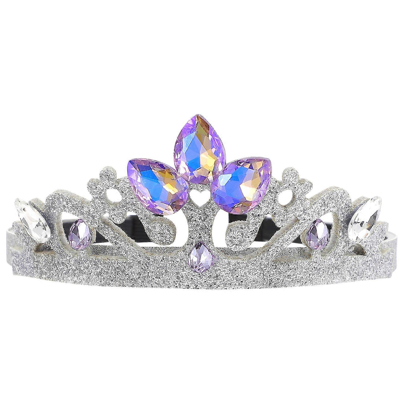 Elegant Crystal Crown Headband for Birthdays, Parties & Pageants – Lightweight & Comfortable Design for Little Ones' Special Moments