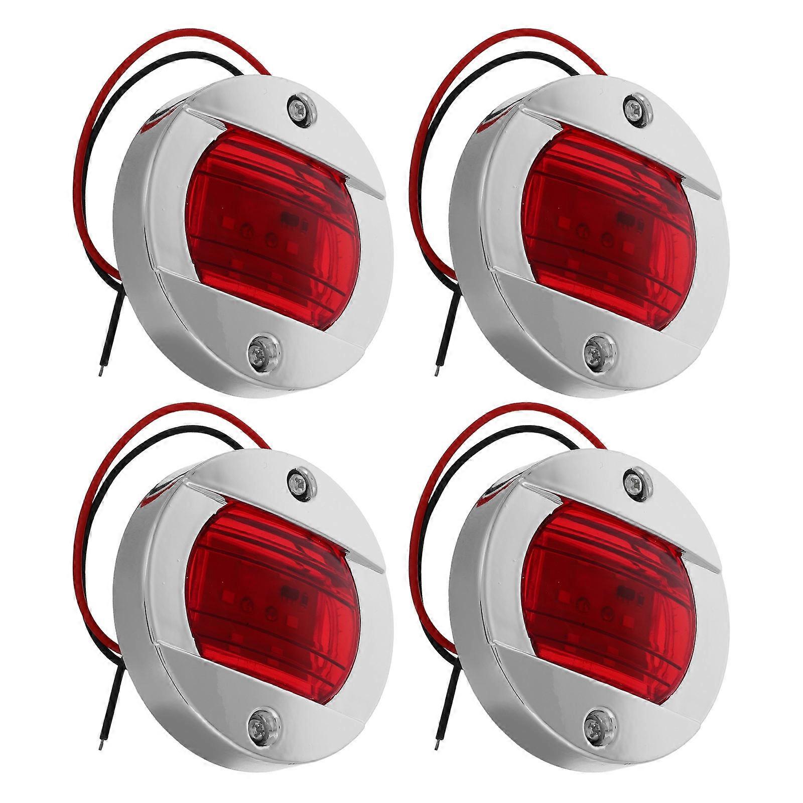 Universal Tail Lights For Rvs Waterproof Round Shape Outdoor Environments 4Pcs