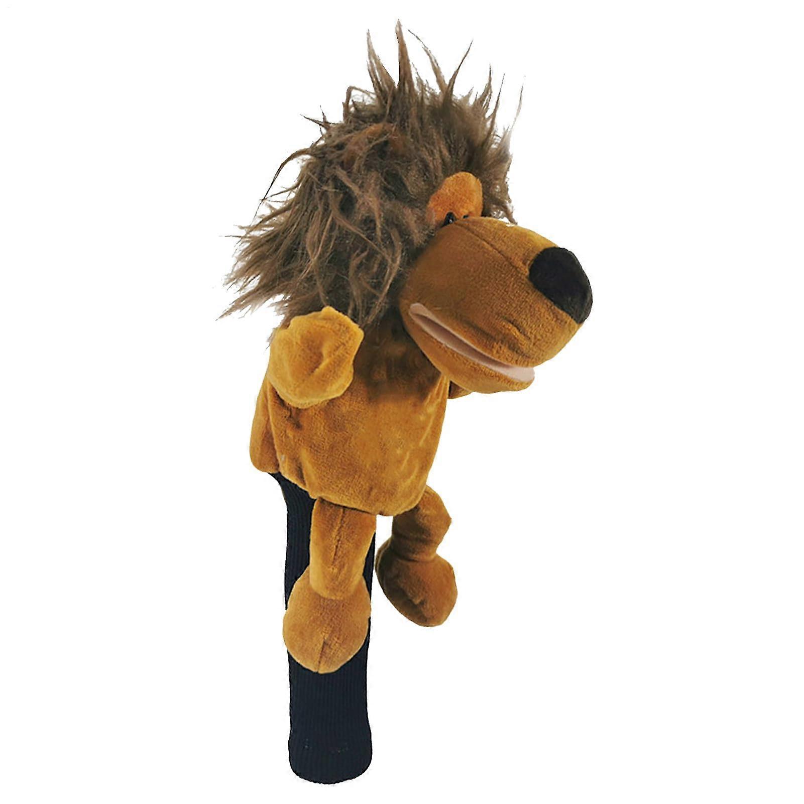 Plush golf club headcovers, animalthemed fitting and secure