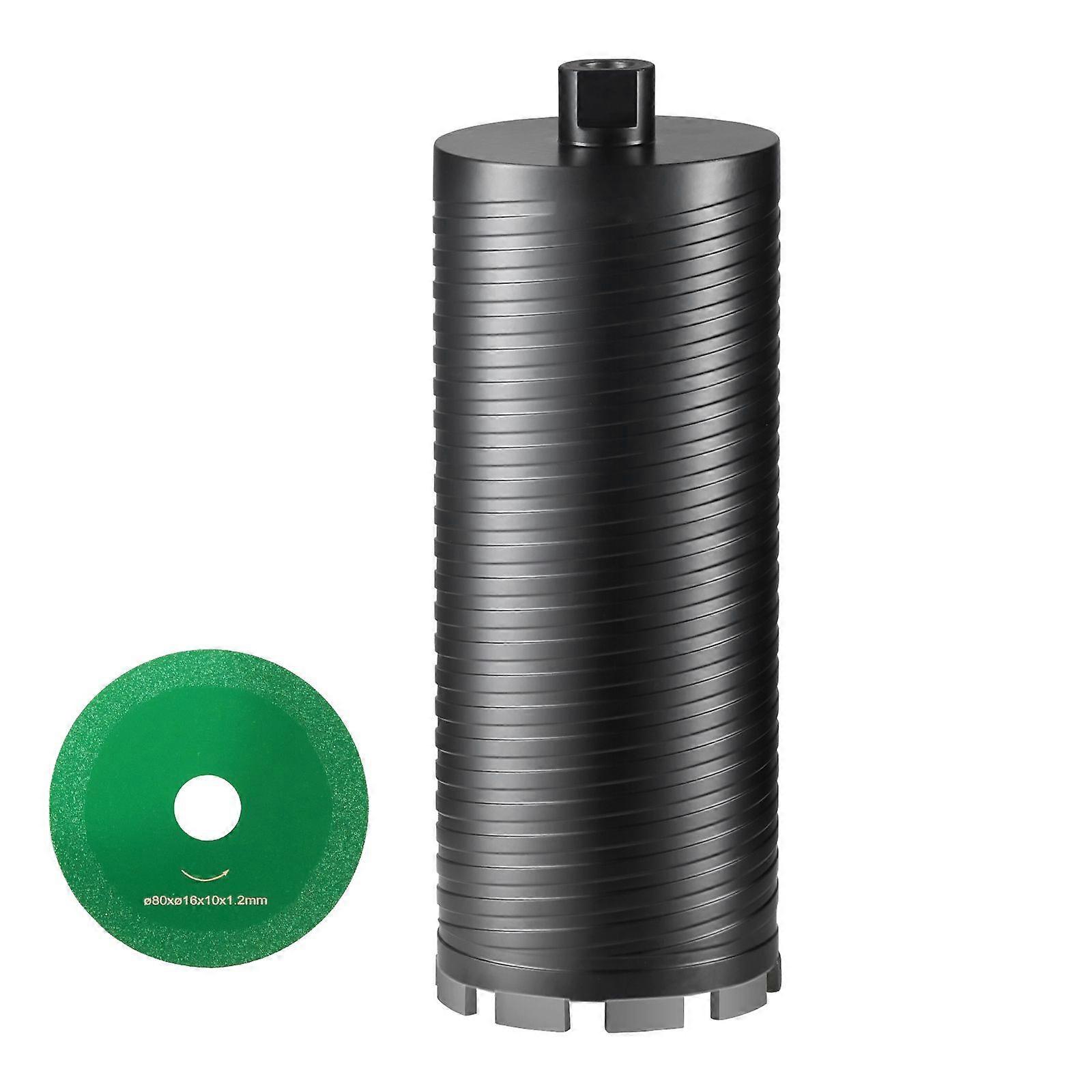 Core Drill Bit, 4.25" Wet/Dry Diamond Core Drill Bits, with Pilot Bit Adapter and Saw Blade, 9.5" Drilling Depth, 5/8"-11 Inner Thread