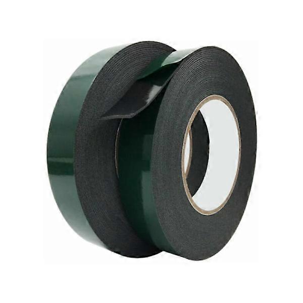 Double extra strong double-sided tape, 2 rolls of powerful double-sided foam tape for durable mounting, automotive use