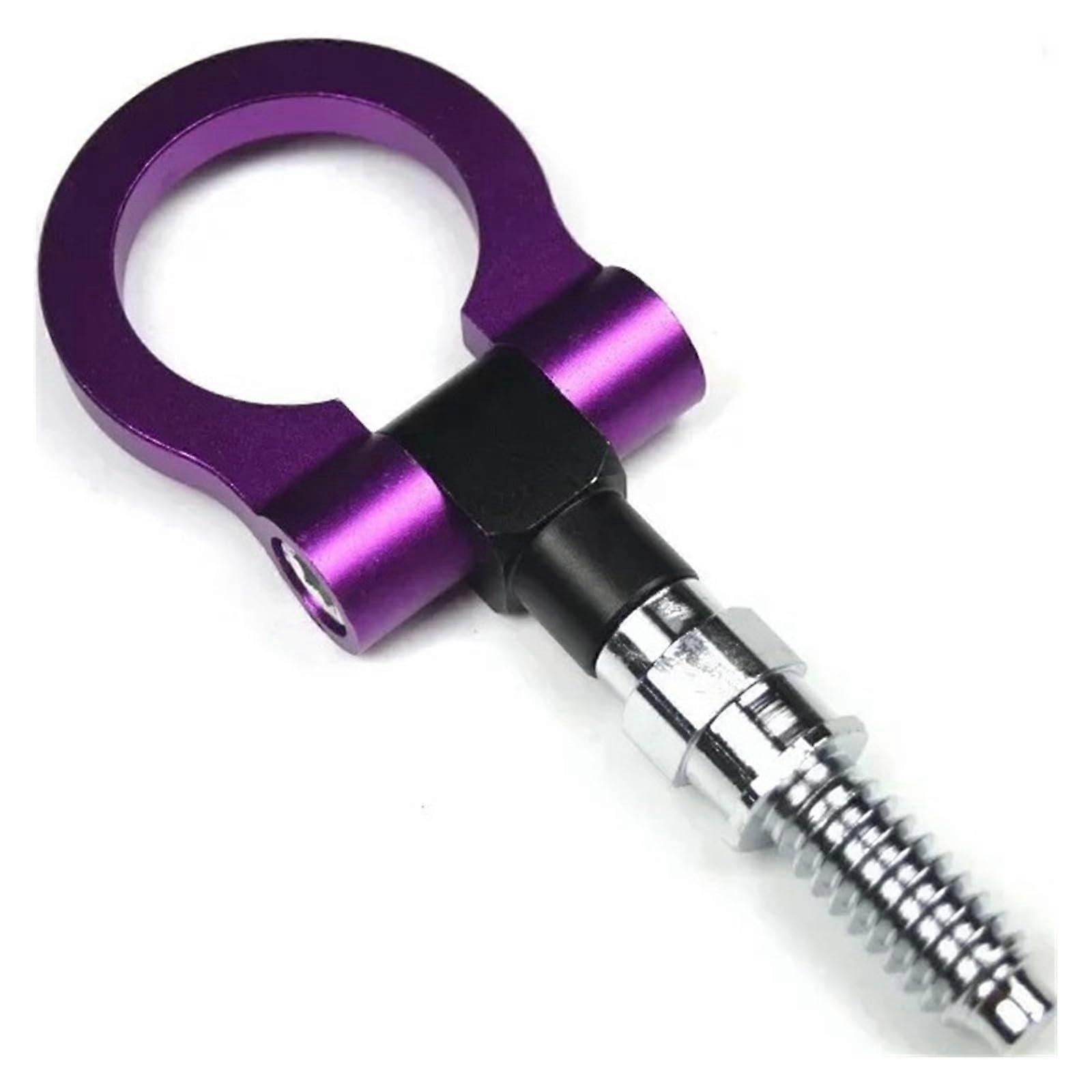 Aanhängerkupplung for BMW 1 3 5 Series E39 E70 E71 E81 E82 E88 E90 E91 E92 E93 Front Tow Hook Ring, Purple 16mm