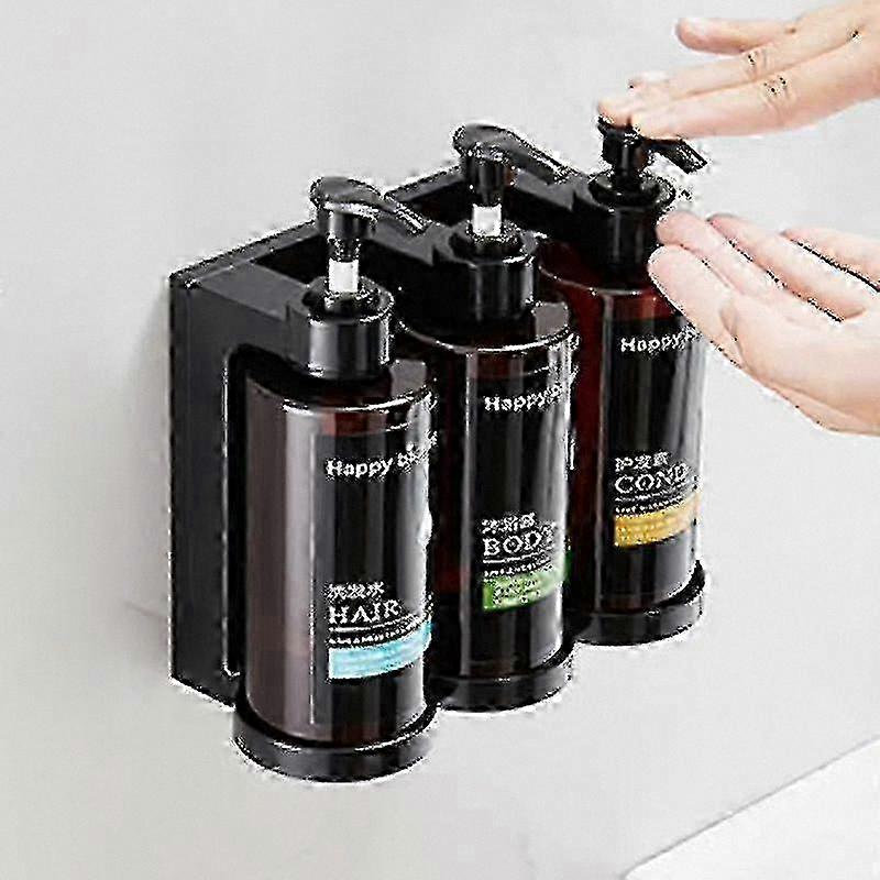 Lockable Wall-Mount Soap Dispenser, 300ml Hand Soap Bottle for Single, Double, Triple Installation