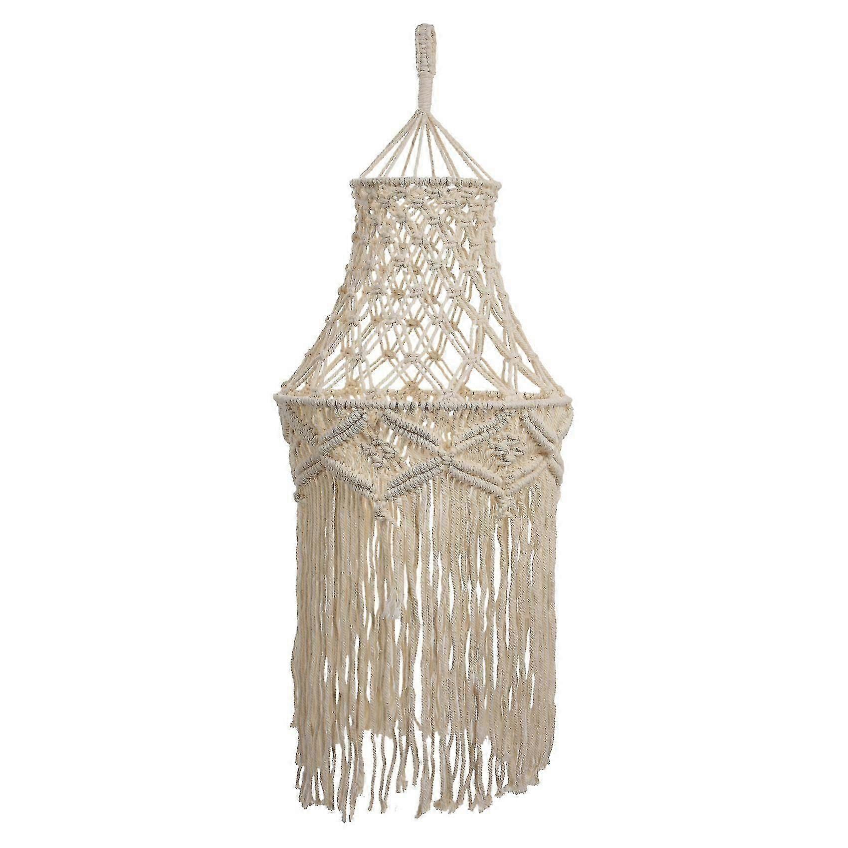 Makramee Lampenschirm Hängende Pendelleuchte Abdeckung Modern Bohemian