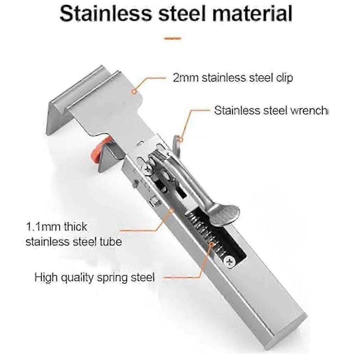 2-Pack Adjustable Drawer Fixing Clamps & Clips - Secure Slide Mechanism for Kitchen & Furniture Organization