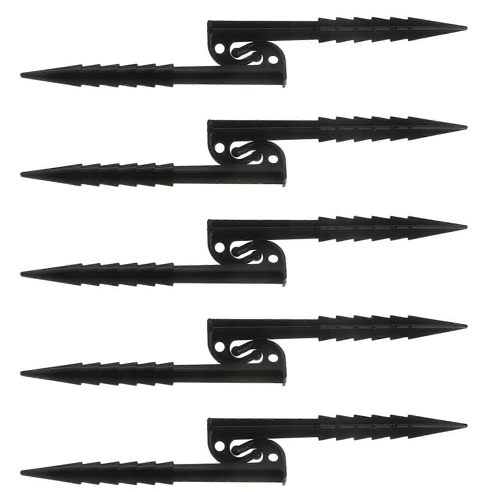 MLINS 10pcs Tent Pegs Camping Spikes Ground Hooks Outdoor Stakes Tarp Fixing Pegs Multi use Nail Plastic Pegs Sand Stake Travel Tent Stakes