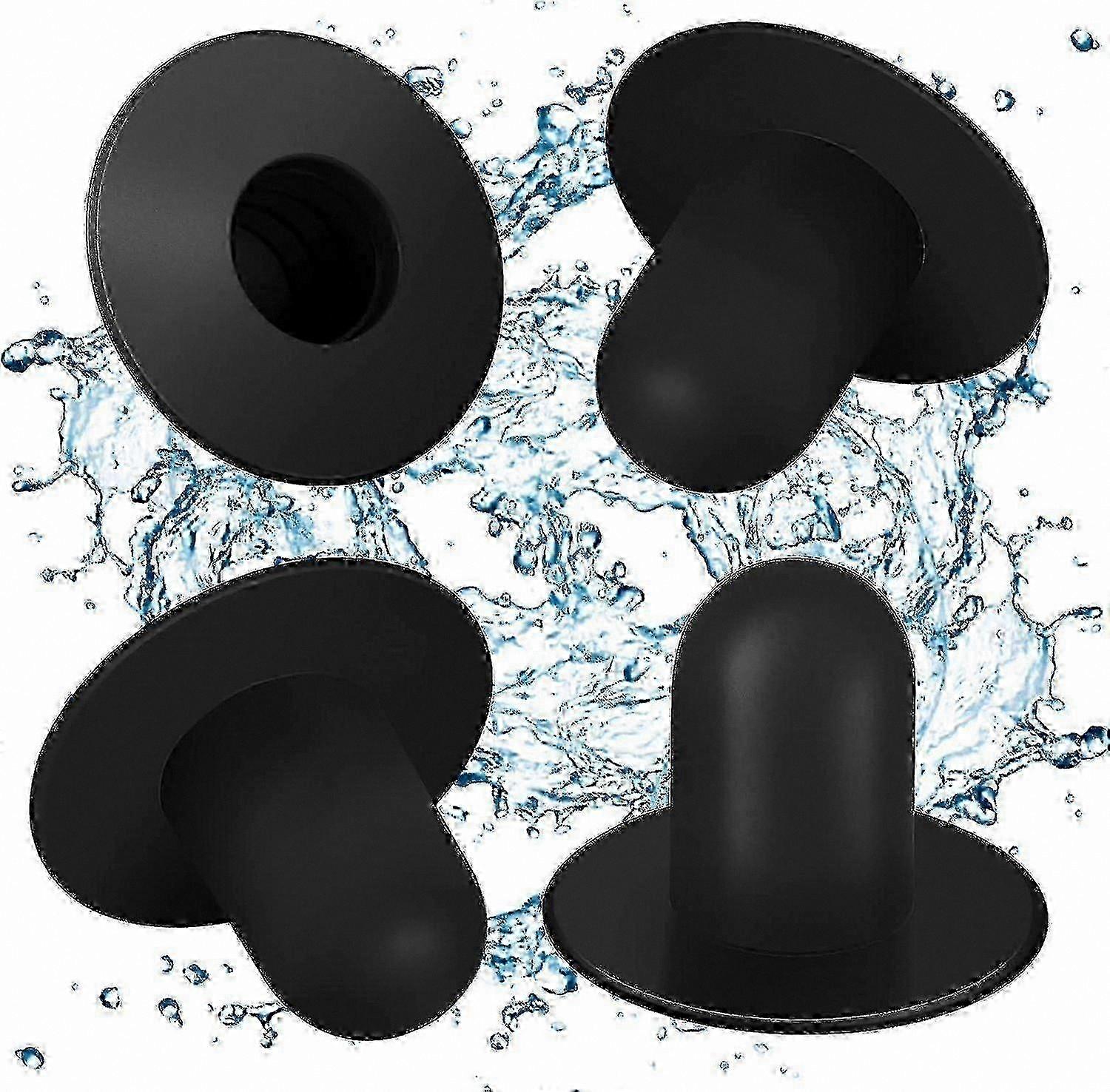 4 Pack Pool Wall Plugs - Above Ground Swimming Pool Replacement Parts, Filter Pump Strainer Hole Plug Stopper for Intex & Bestway Pools