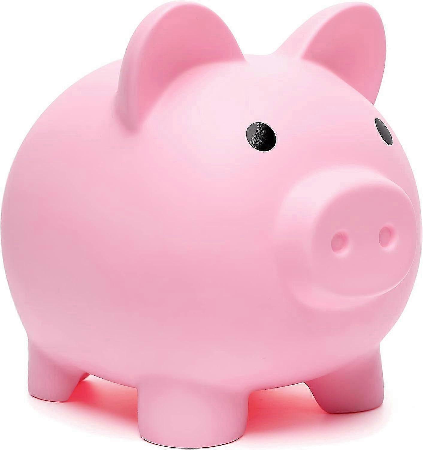 子供用耐久性プラスチック製マネーバンク - ピンクの男の子と女の子のための愛らしい子豚のデザイン