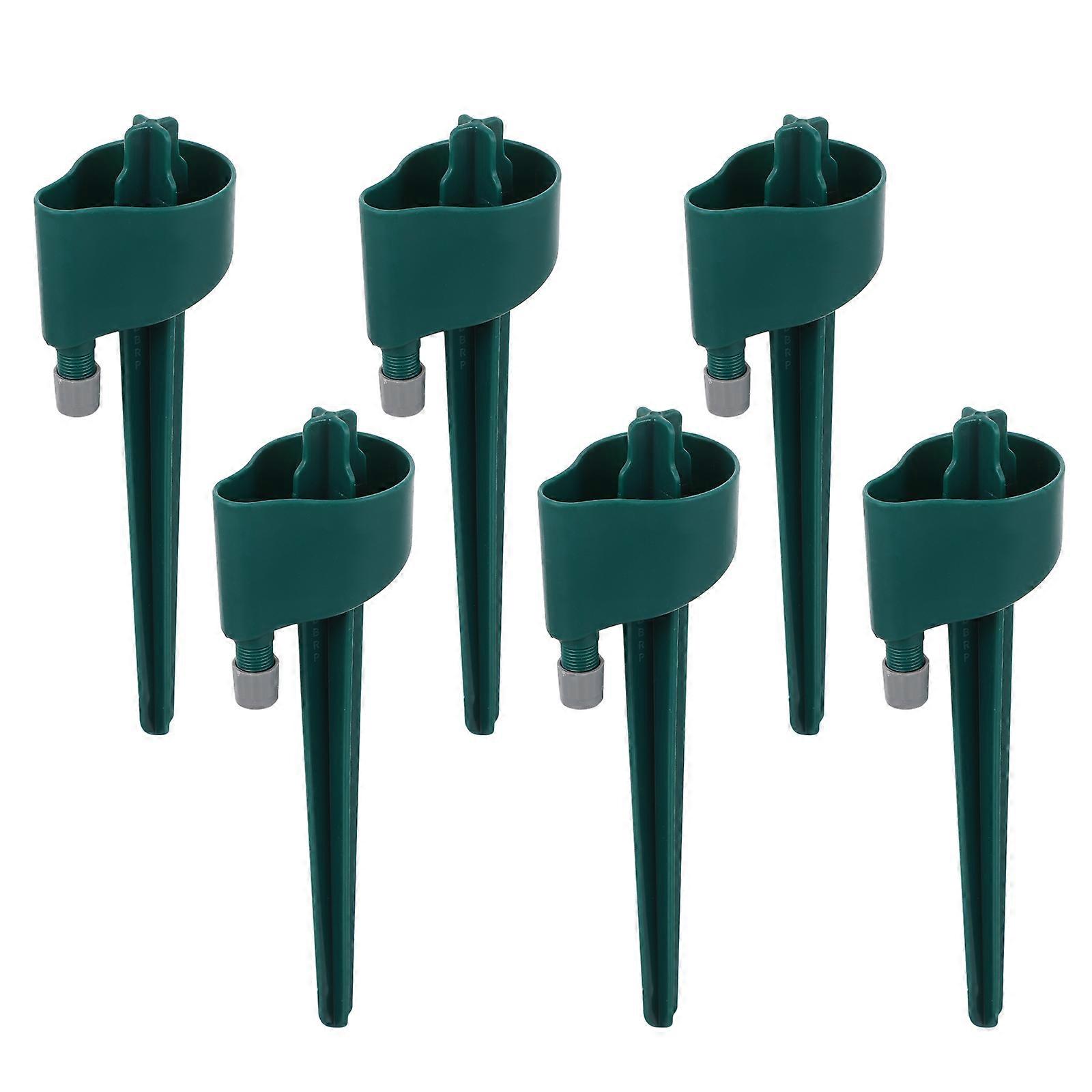 Plant Watering Devices 6Pcs Auto Watering System For Flower Beds 19.5X5X4CM Durable PP Material For Travelers