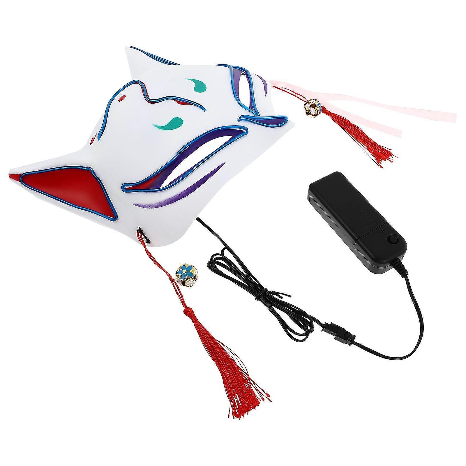 Funny Glowing Mask Cosplay Event Accessory for Adults Halloween Party Made of Plastic 1Pack
