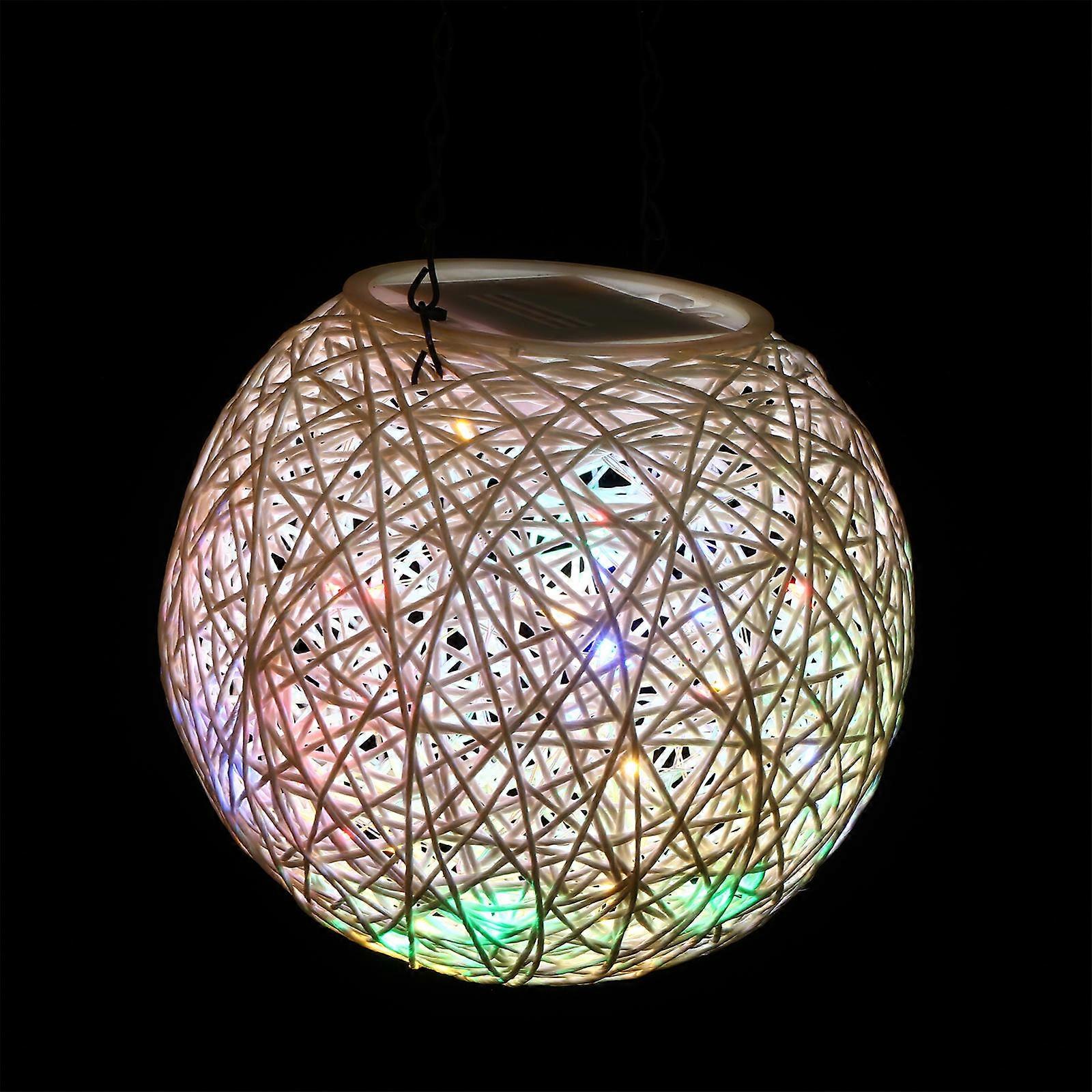 Durable Plastic Ball Light with Iron Chain for Warm Ambient Decoration Multi Color