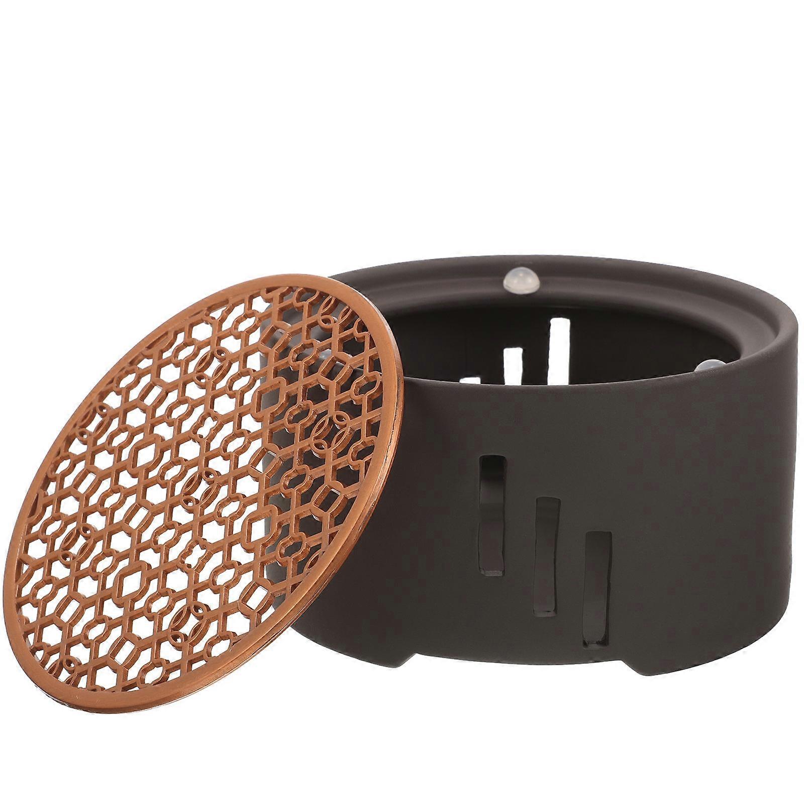 Modern Tea Warmer with Ceramic and Metal Material Keeps Tea Warm for Home Use Black Color