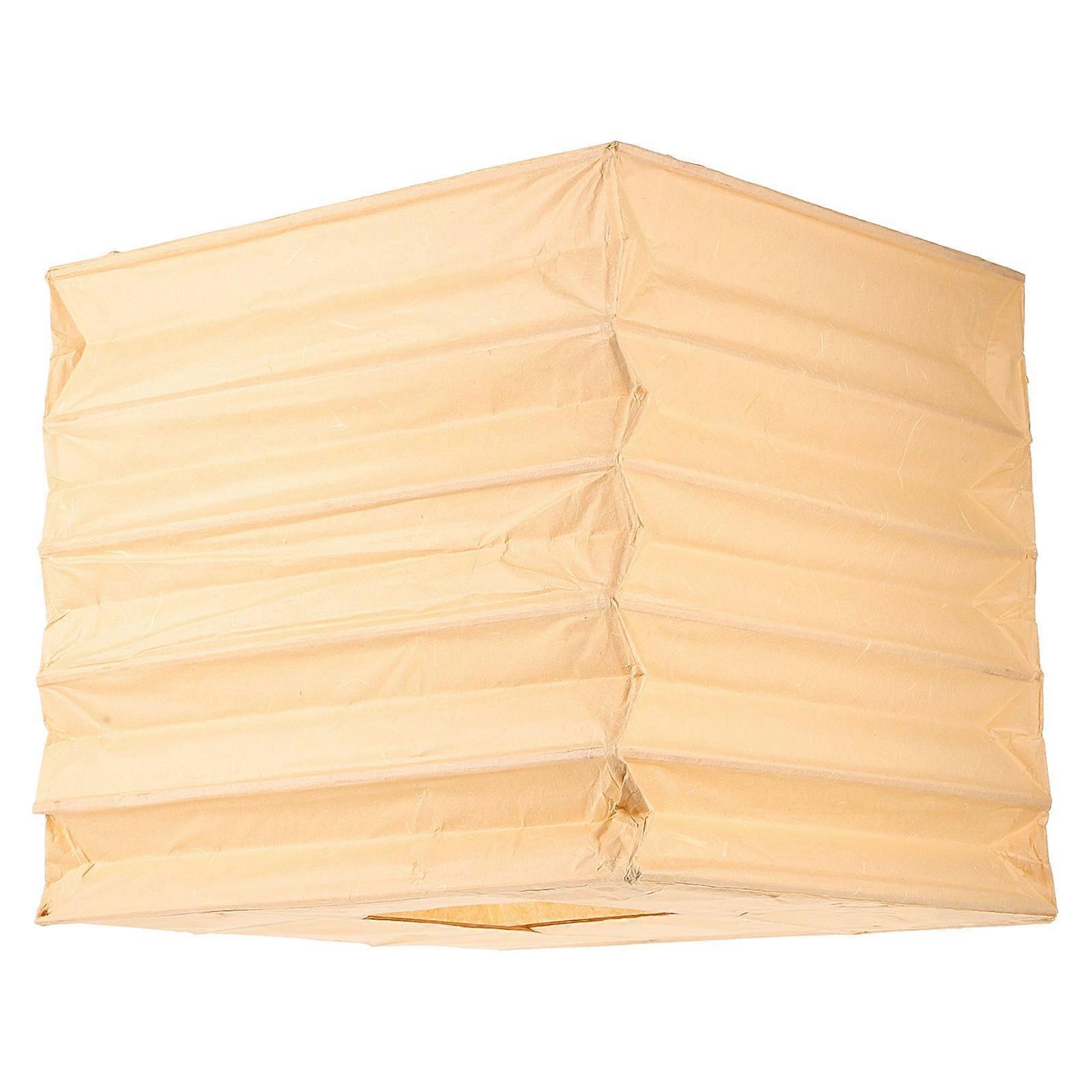 Abat-jour en papier beige et en bois pliable durable pour un usage domestique avec une surface lisse et une bonne texture