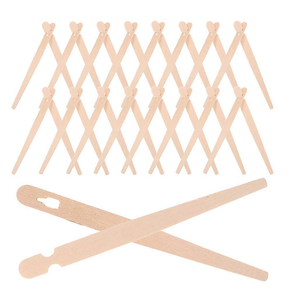 Wooden Food Clips Set For Snack Serving Accessories In Light Brown European Style Suitable For Dining Table 100 Sets