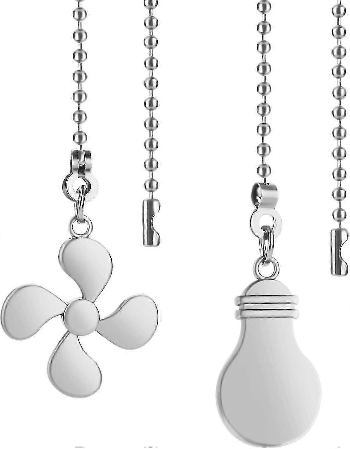 Set Ceiling Fan Pull Chains (Silver)