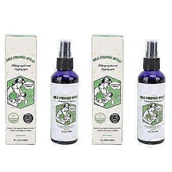 2 stks Melk Pompende Spray Hydraterende Ontstoppen Tepels Pomp Glijmiddel Spray voor Borstvoeding 118ml
