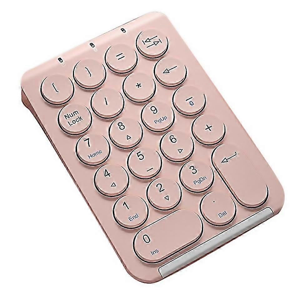 Für Wireless Number Pad Bluetooth Numeric Keypad Runde Tastenkappen Numpad 22 Tasten Wiederaufladbare Nummer Ke