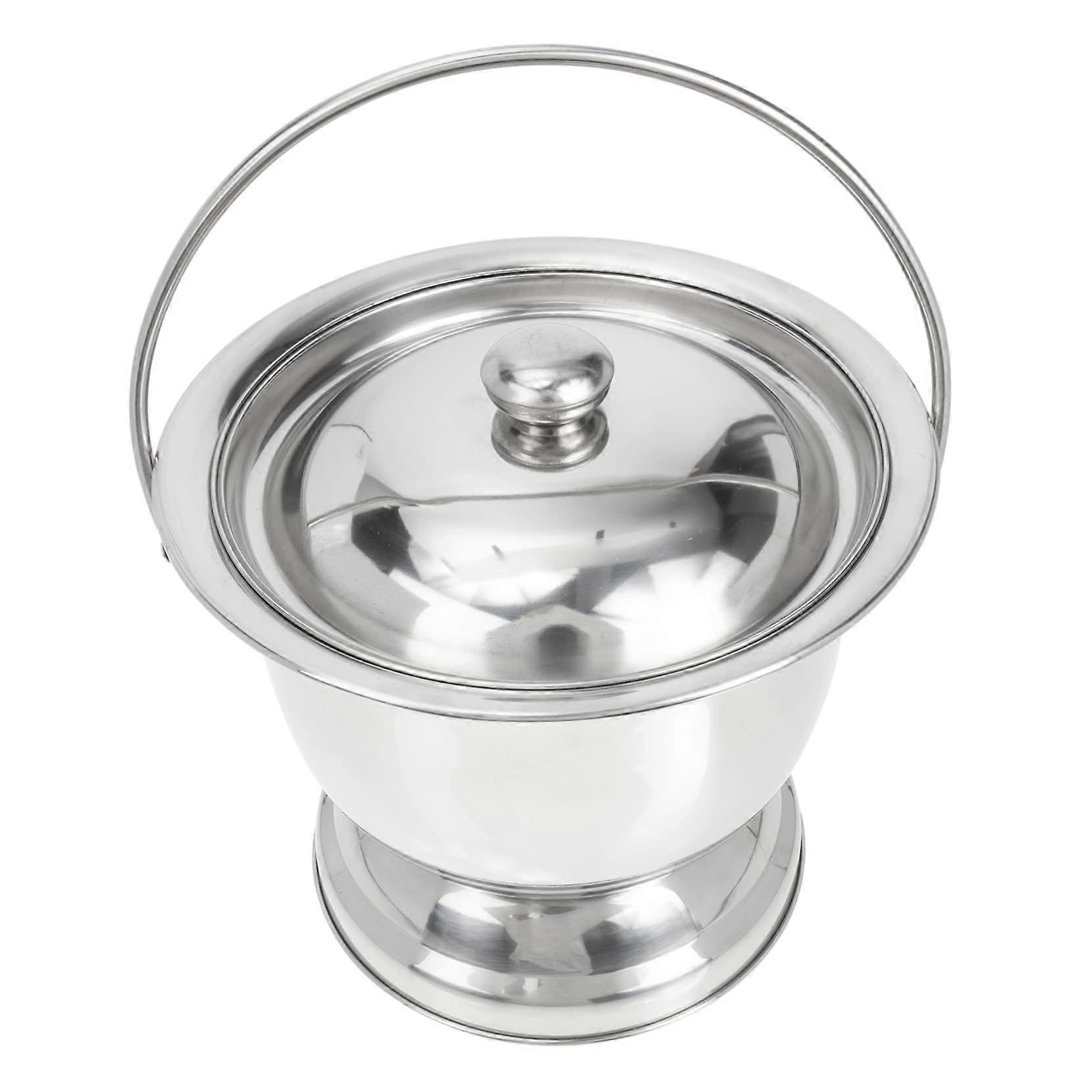 Portable urinal with lid for seniors, easy to clean, durable and hygienic for use at home and on the go.