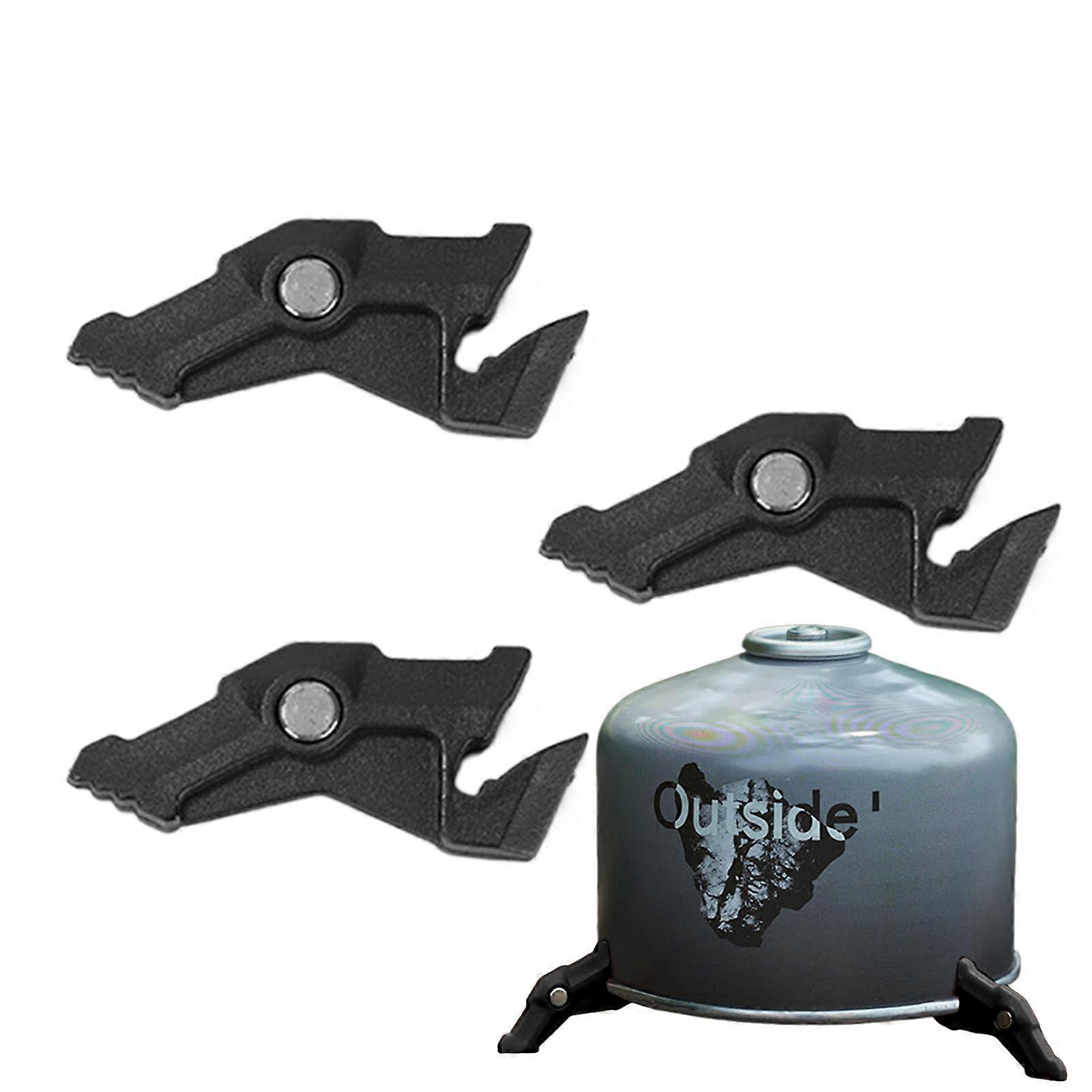 Benzene Tank Support in NonSlip ABS Cartridge Stabilizer, Magnetic Can, Bottle Holder Black Three Pack