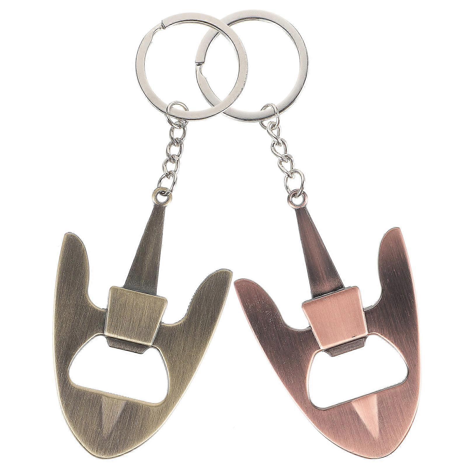 2pcs Metal Keychain Bottle for and Beverage