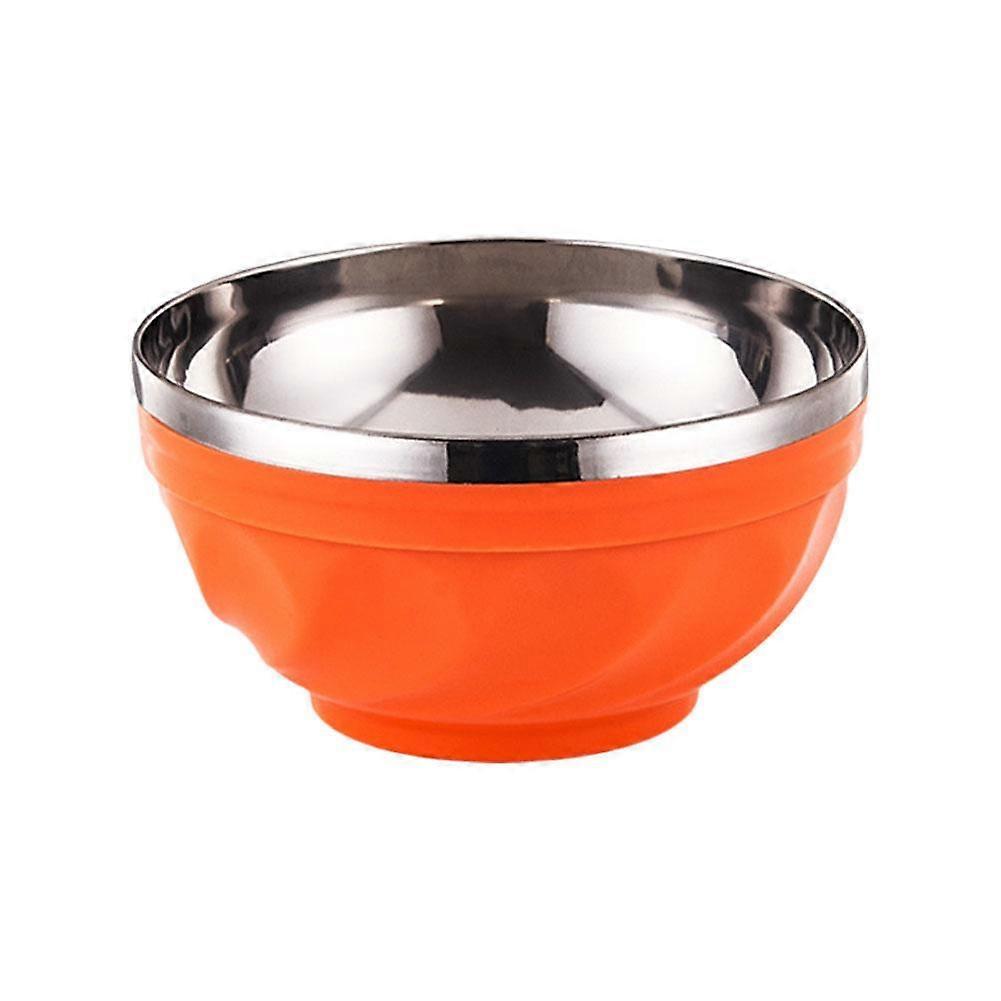 Dvouvrstvá nerezová miska s velkou kapacitou, regulace teploty na saláty, polévky, občerstvení, zmrzlinu, barevná kuchyňská jídelní sada