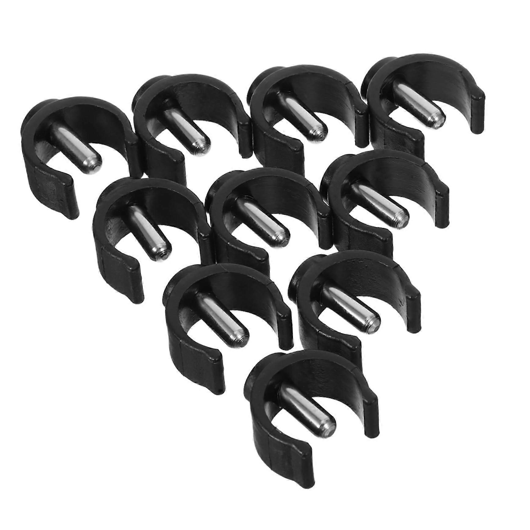 Nonslip Cshaped Pin Locks for Walking Canes Quick Installation Black