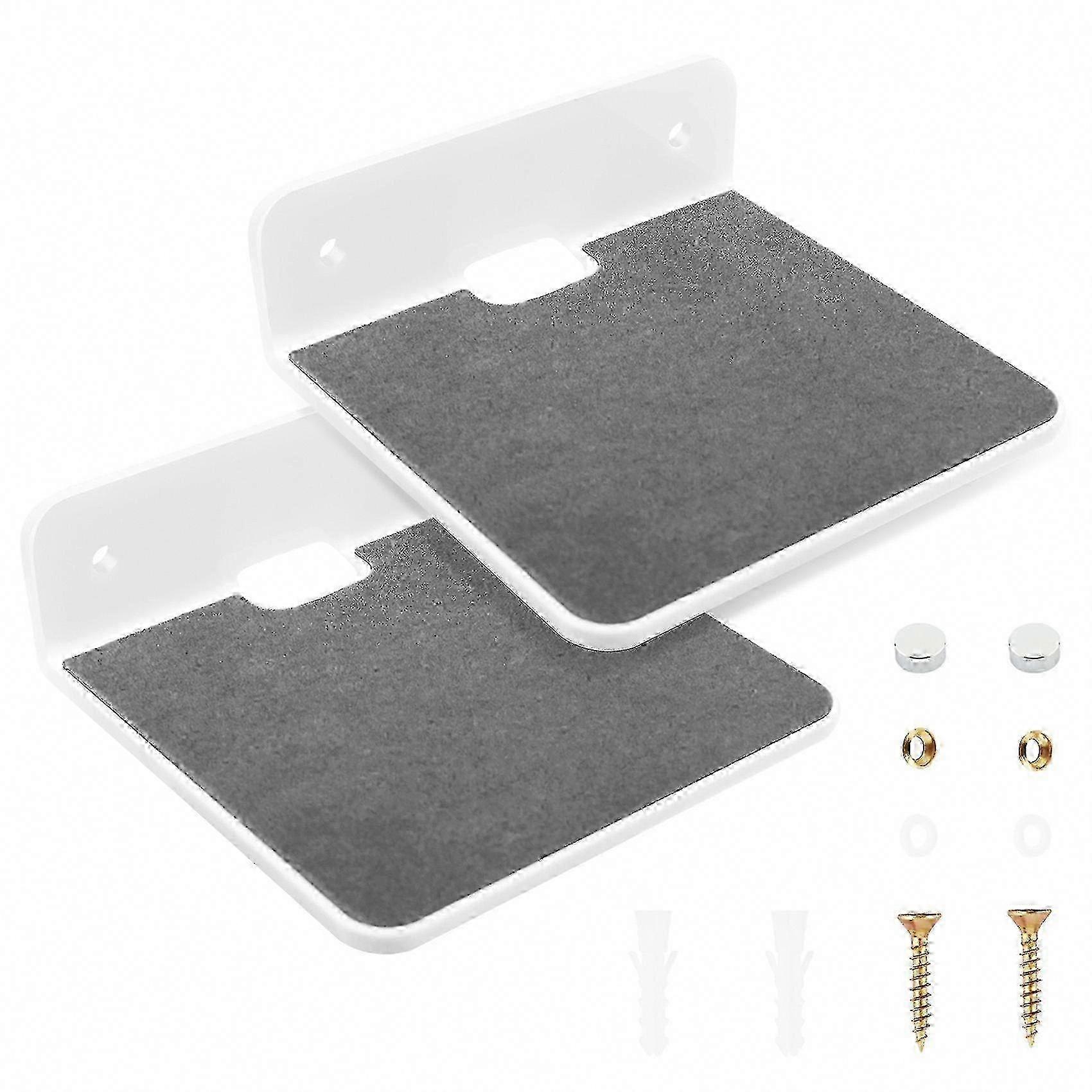 2-Pack Acrylic Wall Shelf Speaker Stand - Compatible Device Display Shelf