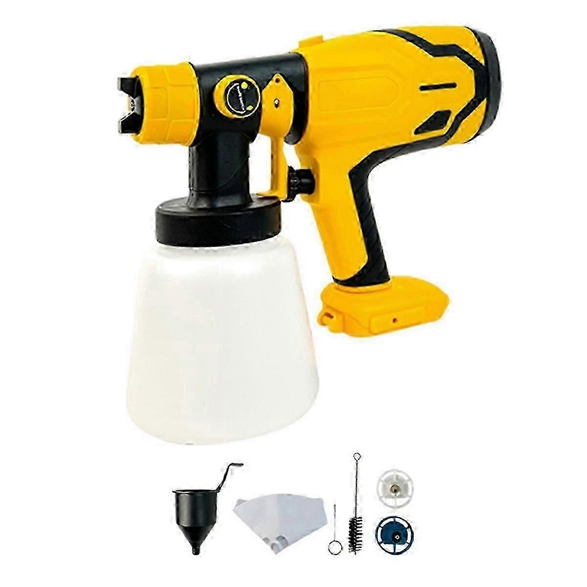 ​For DeWalt 18V/20V Battery Cordless Paint Sprayer Automatic Electric Spray Gun Tool Kit Adjustable Flow Control Power T Model​