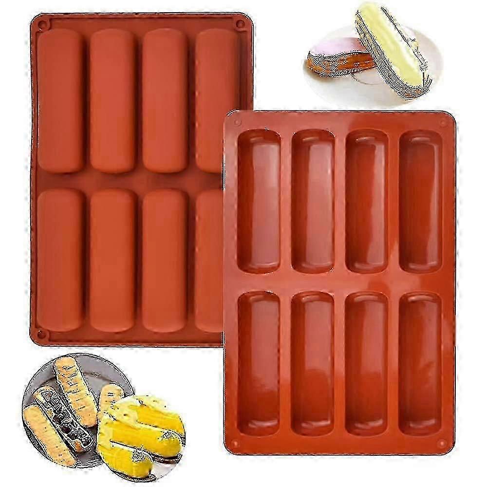 2-Piece Rectangular Silicone Mould Set - Perfect for Biscuits & Chocolate Bars