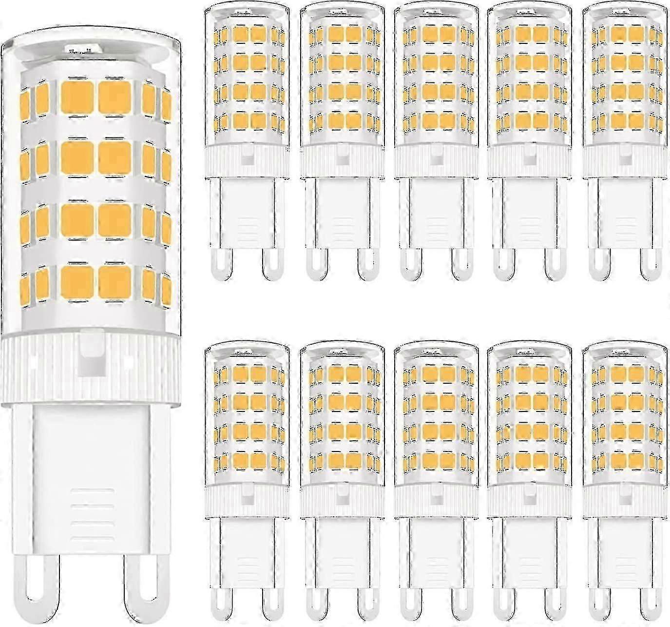 10 Pack G9 Led Light Bulbs Dimmable, 5w Led Small Corn Bulb Warm White