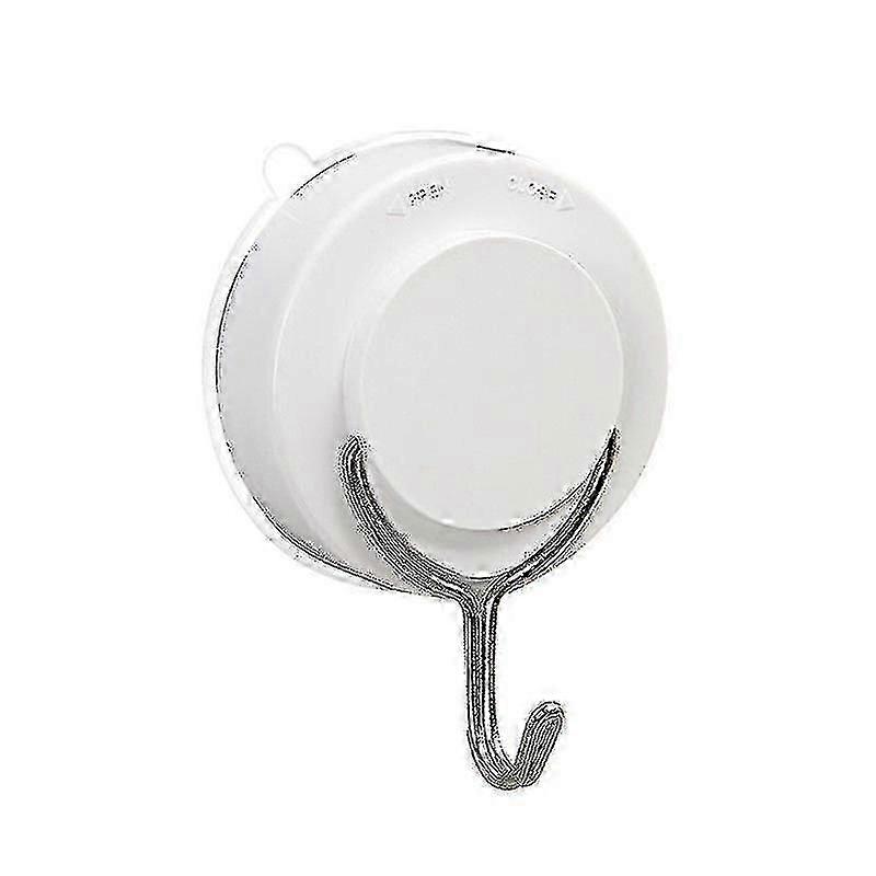 2025 Suction Cup Hook, White Twisted Suction Cup With Metal Hook Removable (2 Pieces, White)